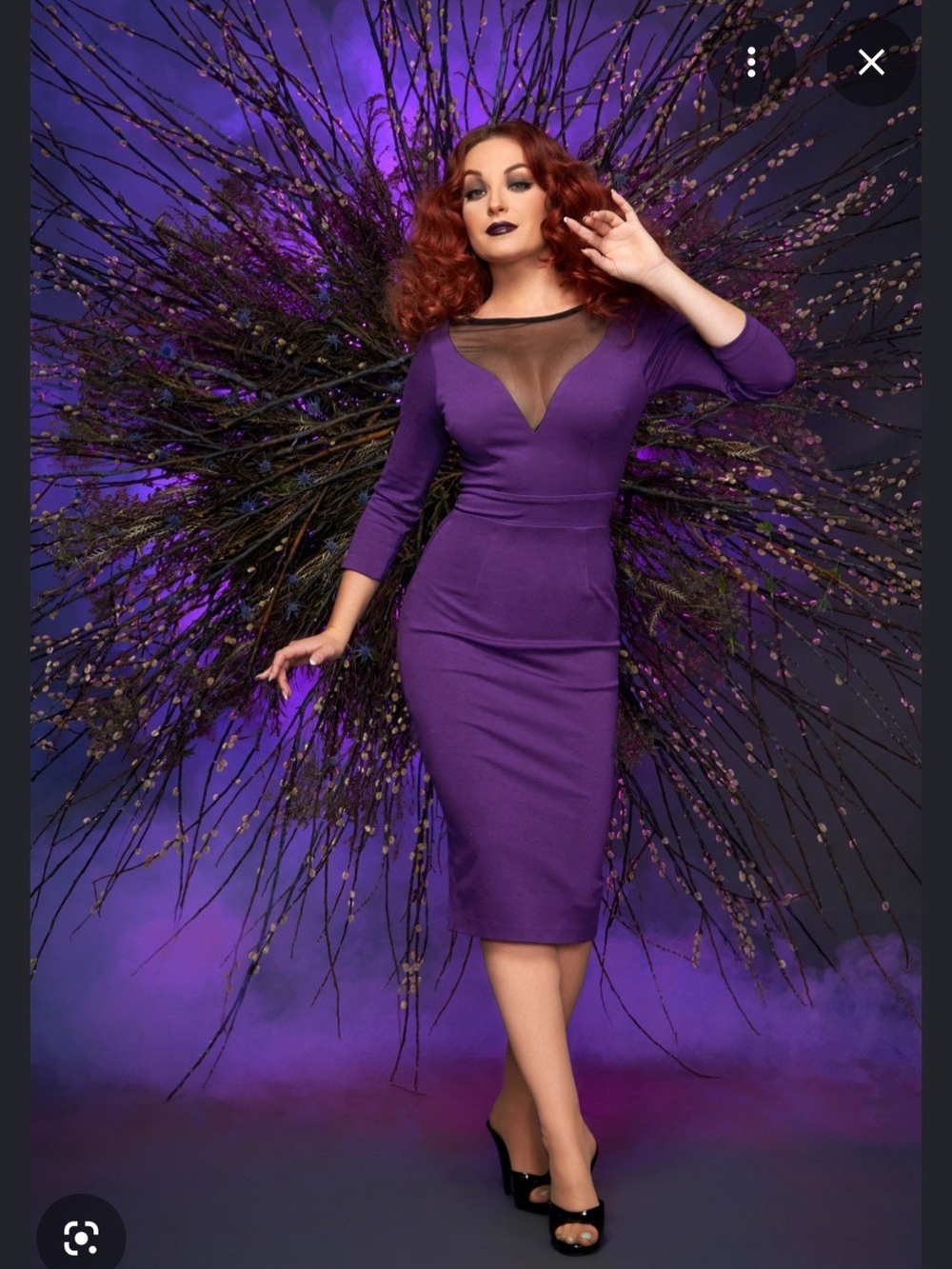 Pinup Couture ELVIRA DRESS Queen Of HALLOWEEN.